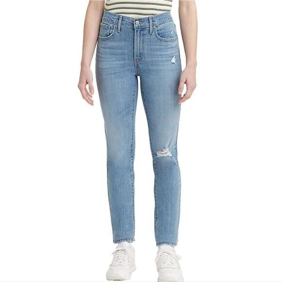 Levis Womens 10 SHORT 724 High Rise Straight Jeans - Picture 1 of 7